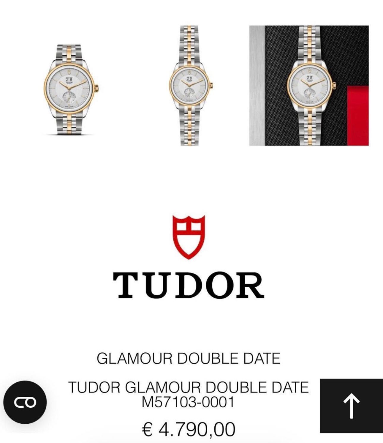 Tudor Glamour Double Date 18k Gold &amp; Steel ✨