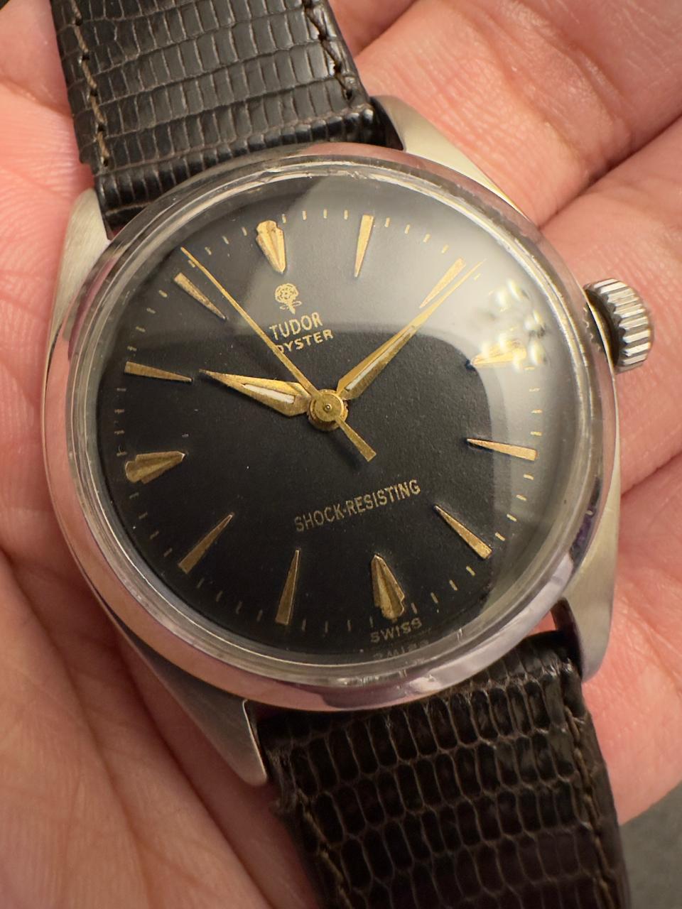 Vintage Tudor Oyster “Small Rose 🥀 Gilt Dial” ~ Via ROLEX