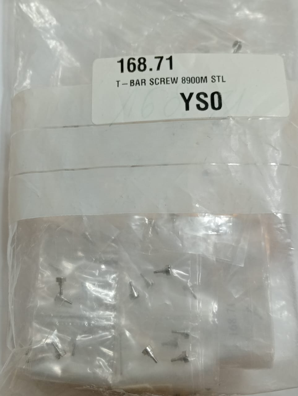 GUCCI SCREW 168.71 T-BAR SCREW 8900M STL YSO/PRICE FOR ONE SCREW