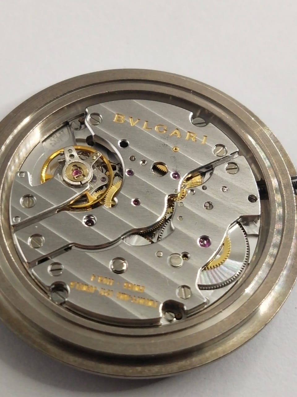 Bulgari Pour Receiver Movement cal. 1103.4 With dial, with hands, with movement holder / Complete work