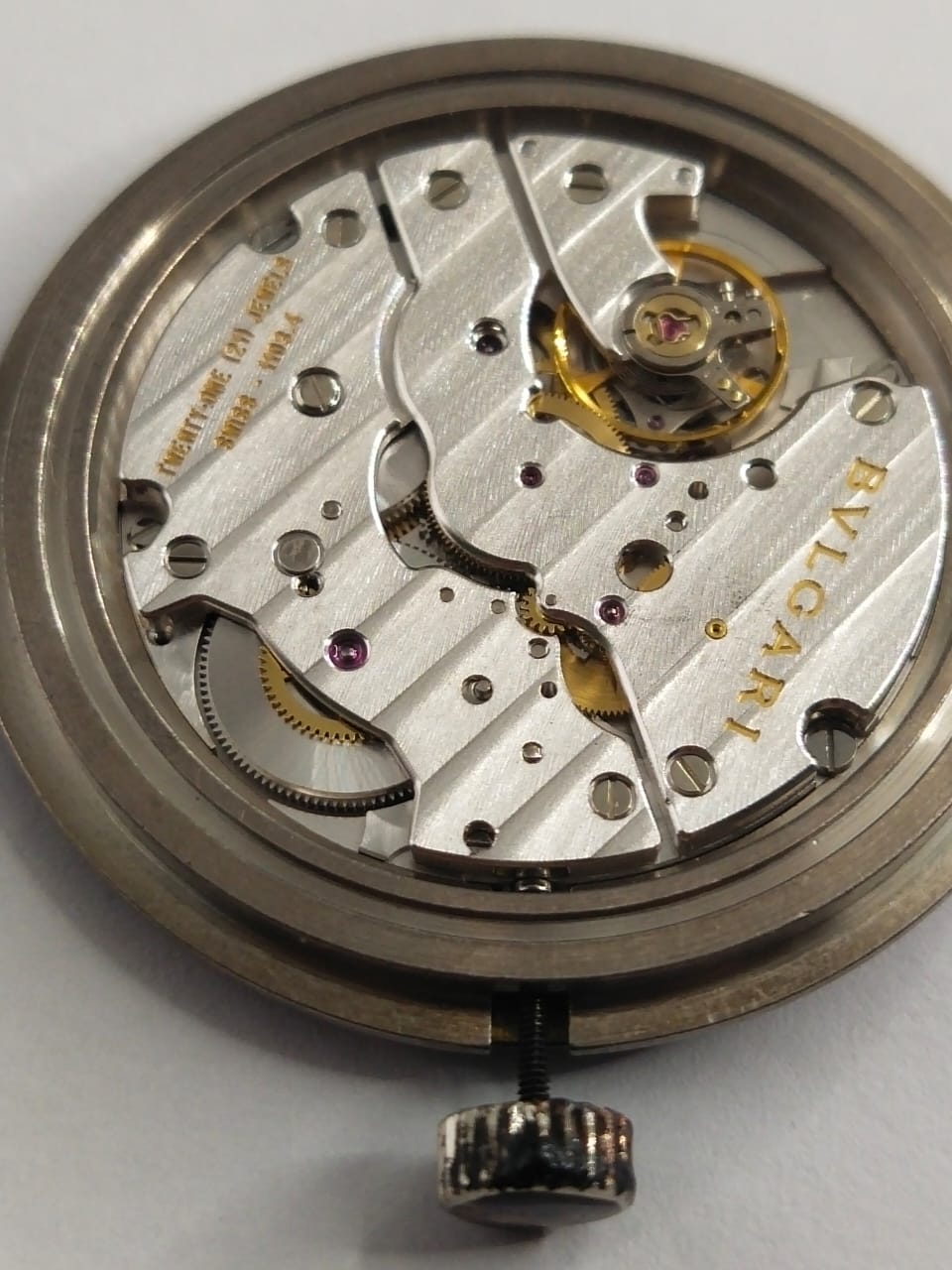 Bulgari Pour Receiver Movement cal. 1103.4 With dial, with hands, with movement holder / Complete work