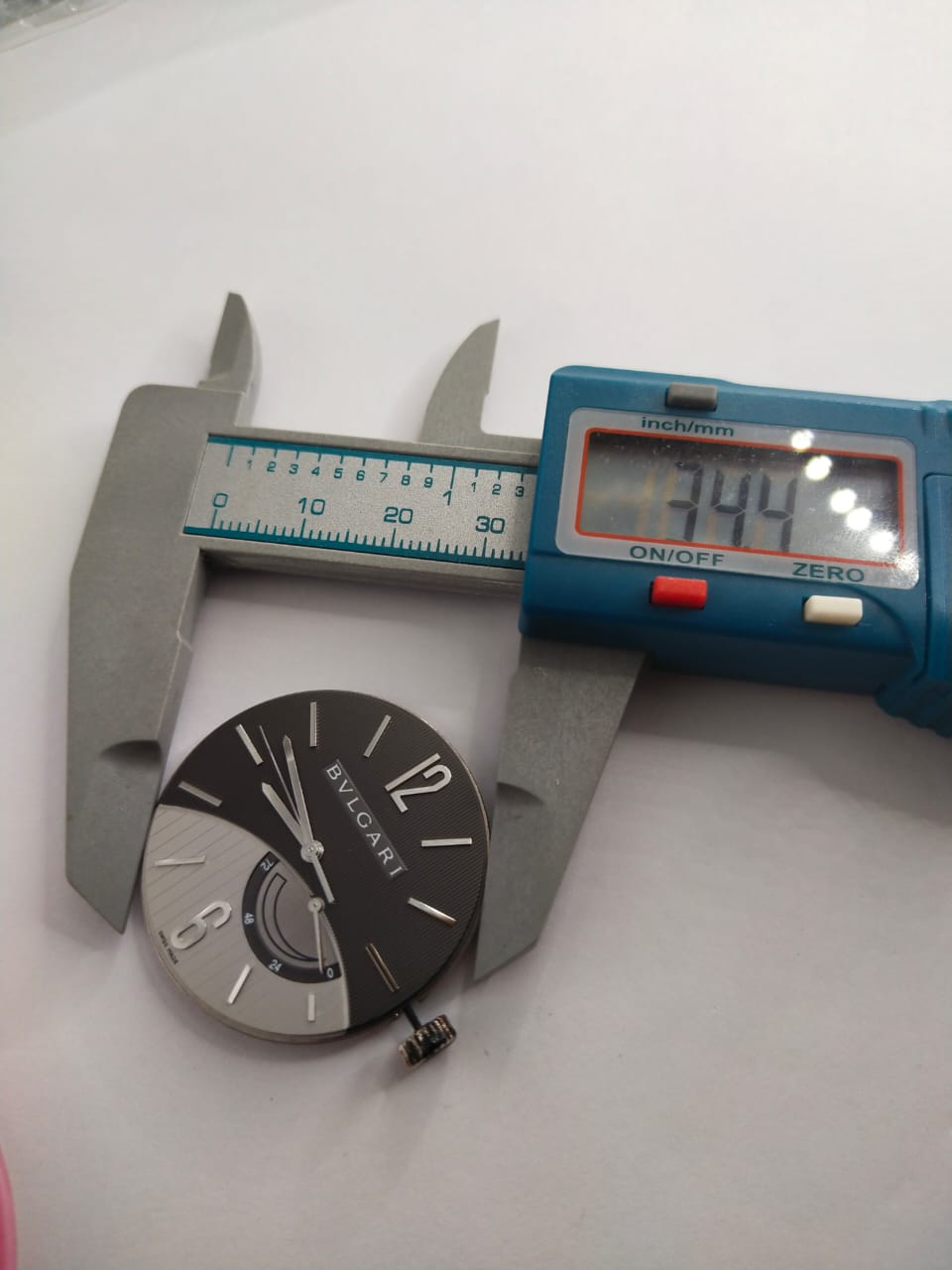 Bulgari Pour Receiver Movement cal. 1103.4 With dial, with hands, with movement holder / Complete work