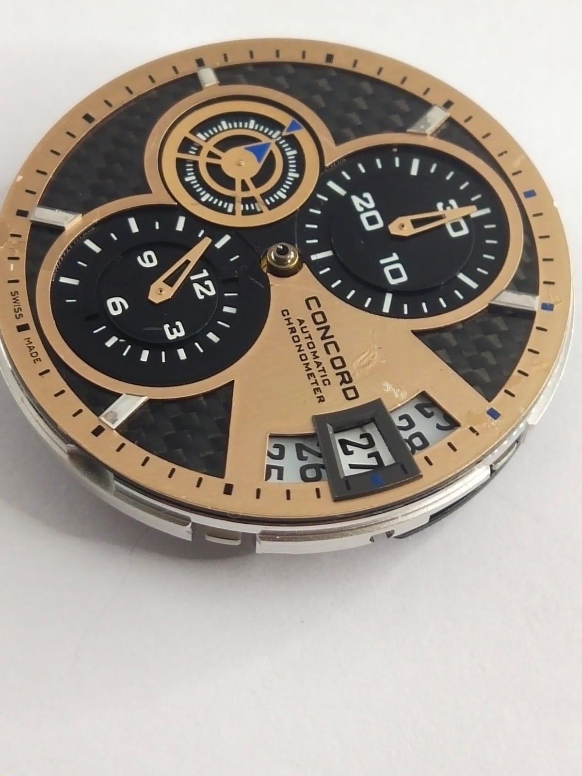 ETA 7750/C3382 movement, large size... Works with Chopard movements, Concorde movements, and other models with dials and small hands... Full functionality