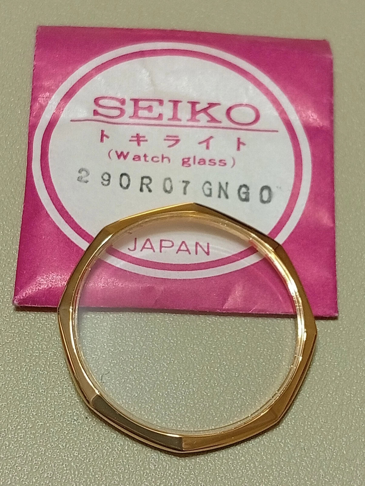 Seiko 290R07GN G0 Vetro Crystal Glass Watch Glass Verre Original 4300-0128 NOS
