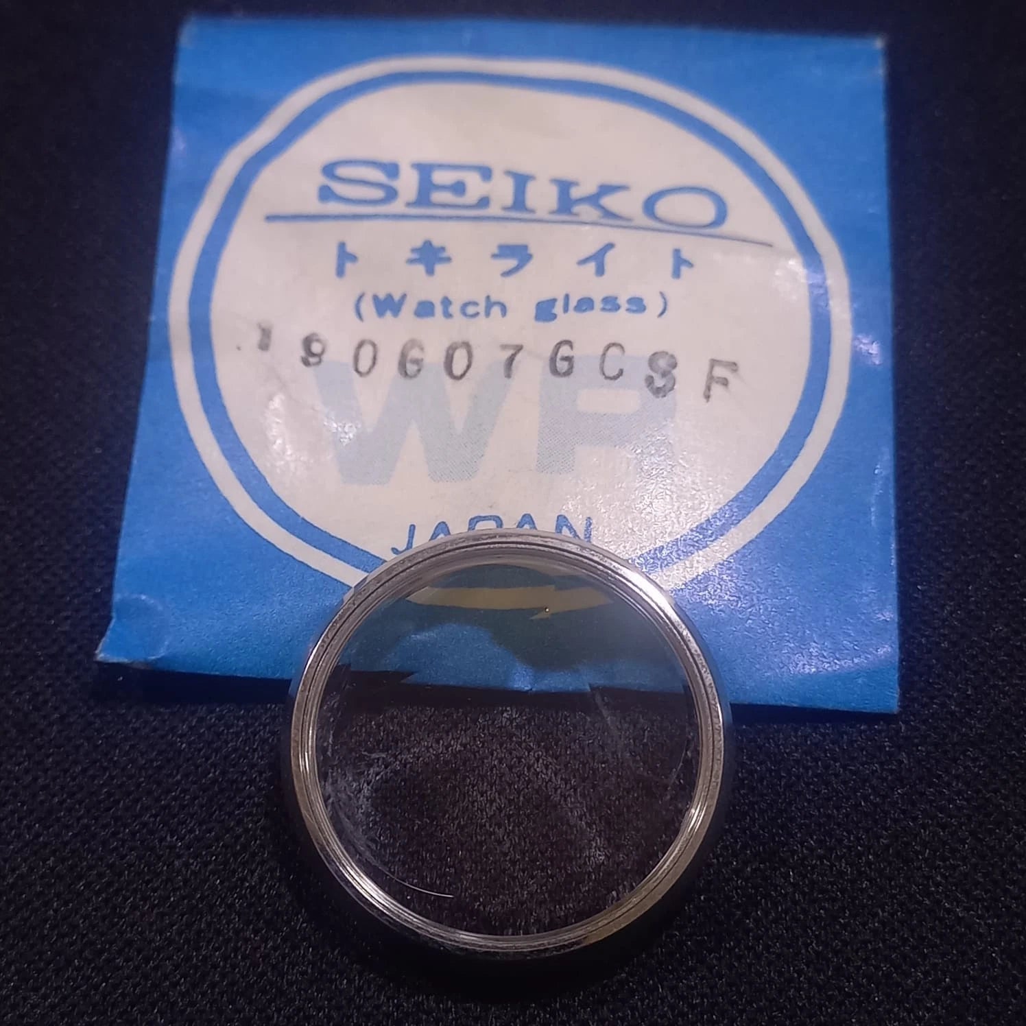 SEIKO 190G07GCSF GLASS CRYSTAL+BEZEL+GASKET LADY 2206-0510 NOS
