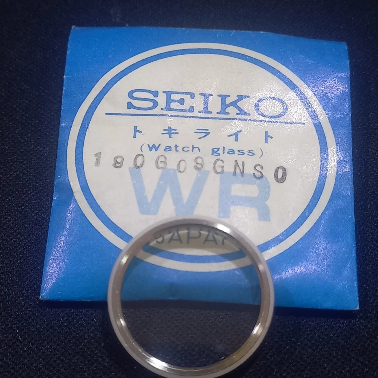 SEIKO GLASS 190G09GNS0 CRYSTAL+BEZEL+GASKET SEIKO LADY 2206-0750 NOS