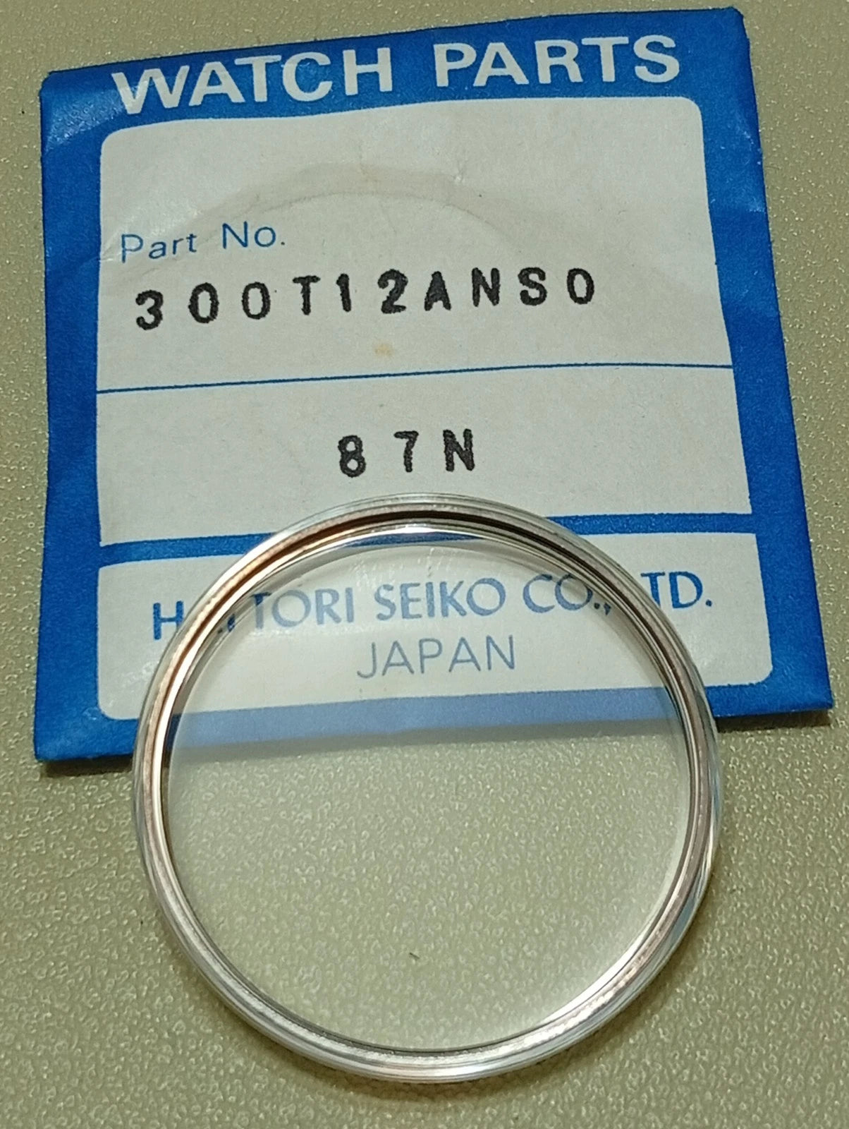 Seiko GlassNOS for King Seiko 300T12ANS0 - Silver Ring