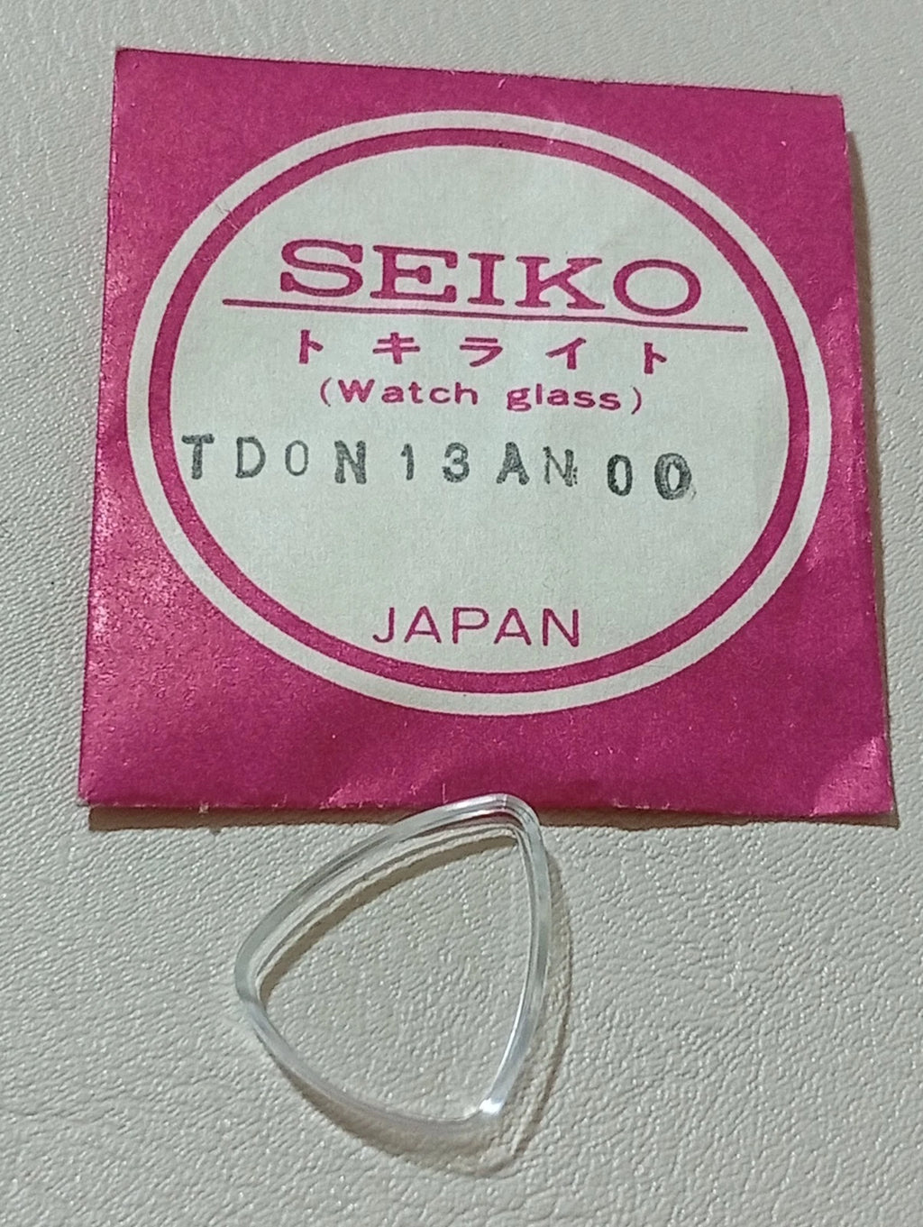 Seiko TD0N13AN 00 Vetro Crystal Glass Watch Glass Verre NOS Original Per 1100-82