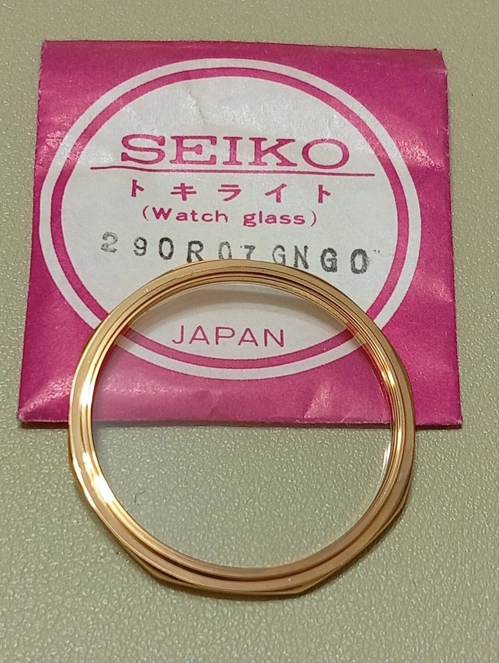 Seiko 290R07GN G0 Vetro Crystal Glass Watch Glass Verre Original 4300-0128 NOS