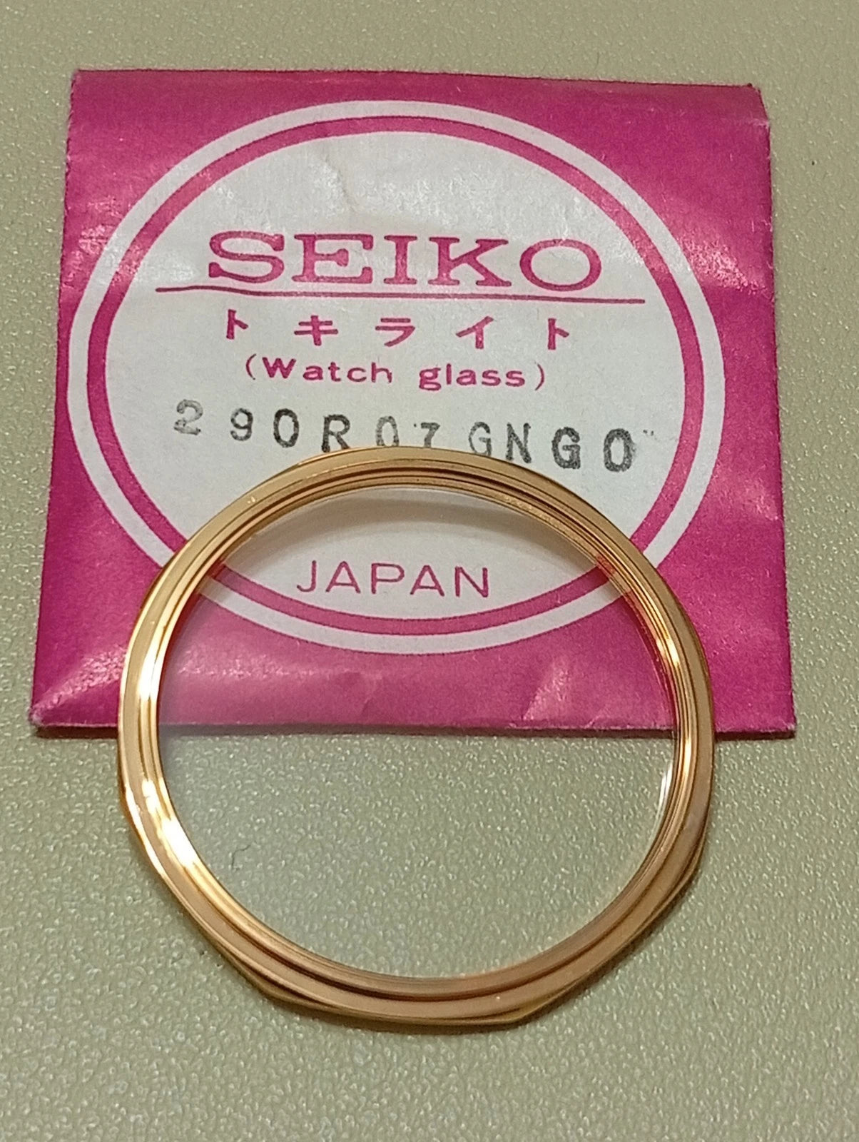 Seiko 290R07GN G0 Vetro Crystal Glass Watch Glass Verre Original 4300-0128 NOS
