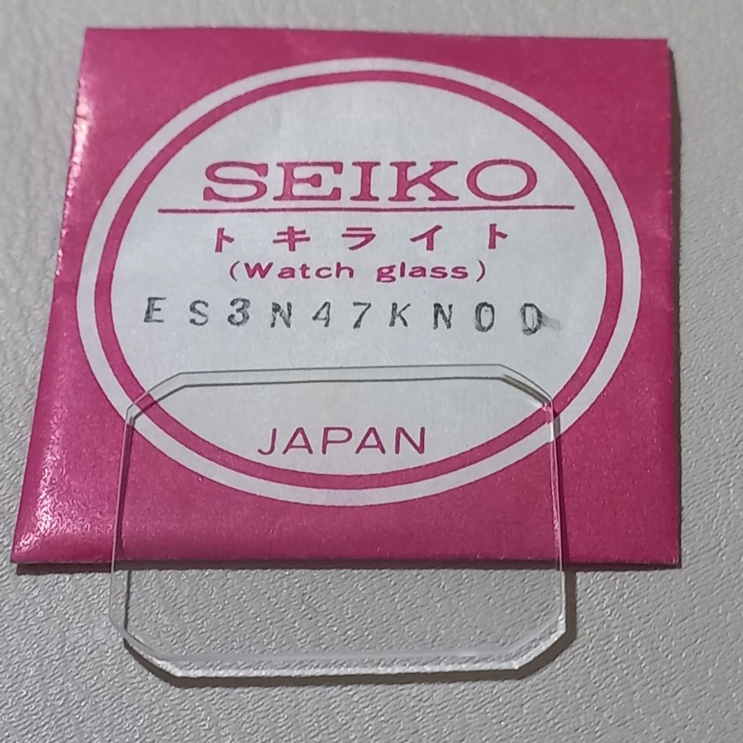 SEIKO GENUINE CRYSTAL GLASS WATCH ES3N47KN00 NOS