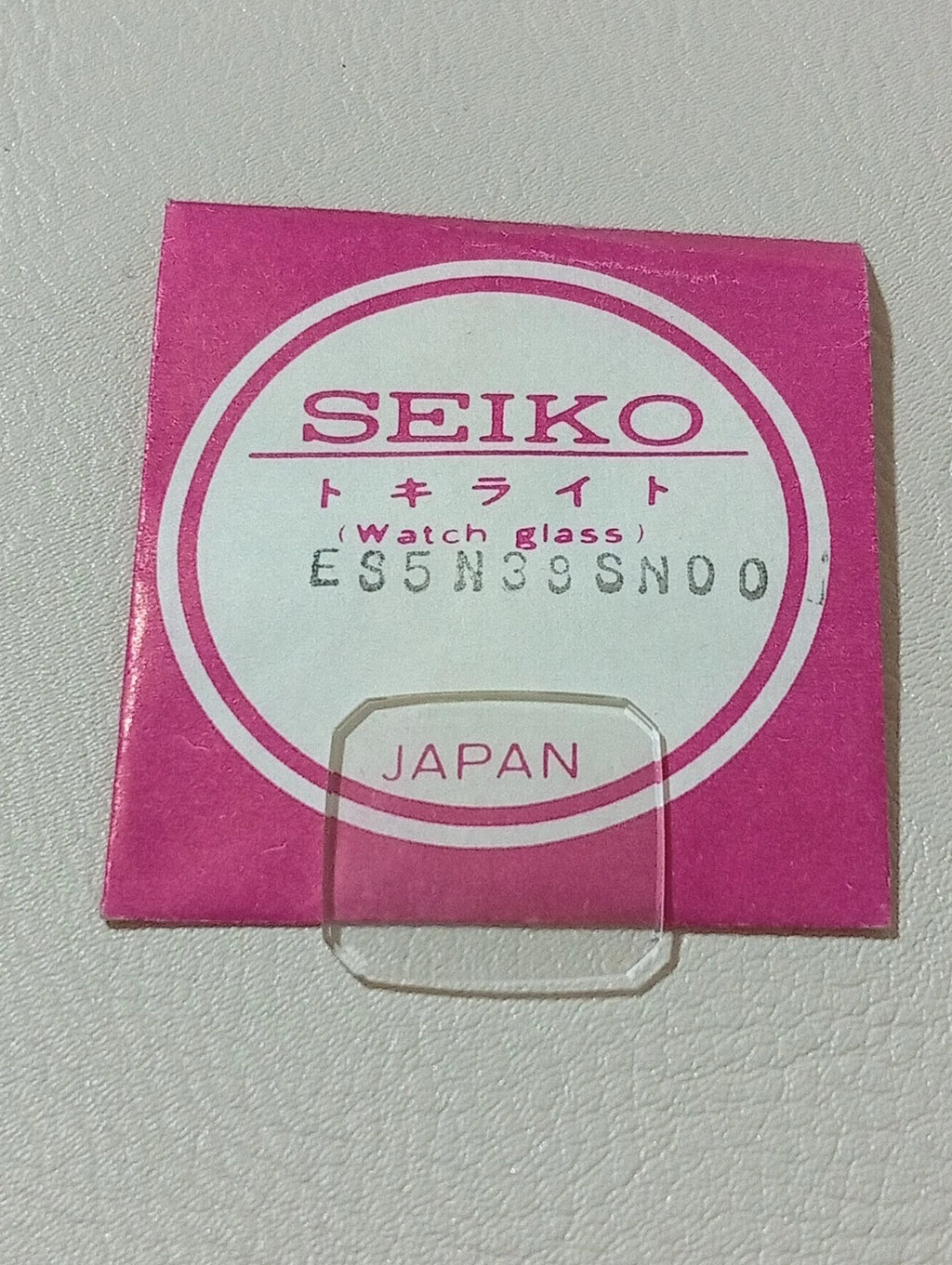 SEIKO GENUINE CRYSTAL GLASS WATCH ES5N39SN00 NOS