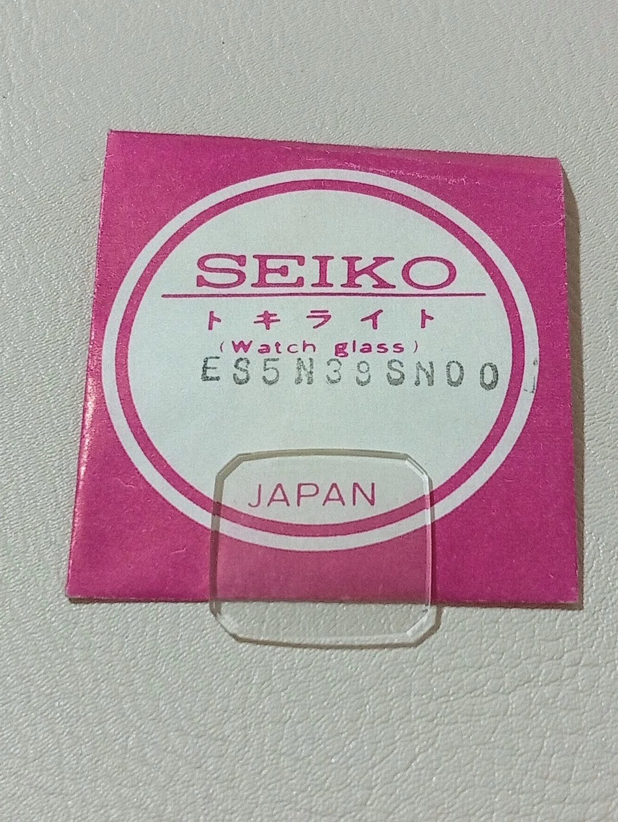 SEIKO GENUINE CRYSTAL GLASS WATCH ES5N39SN00 NOS