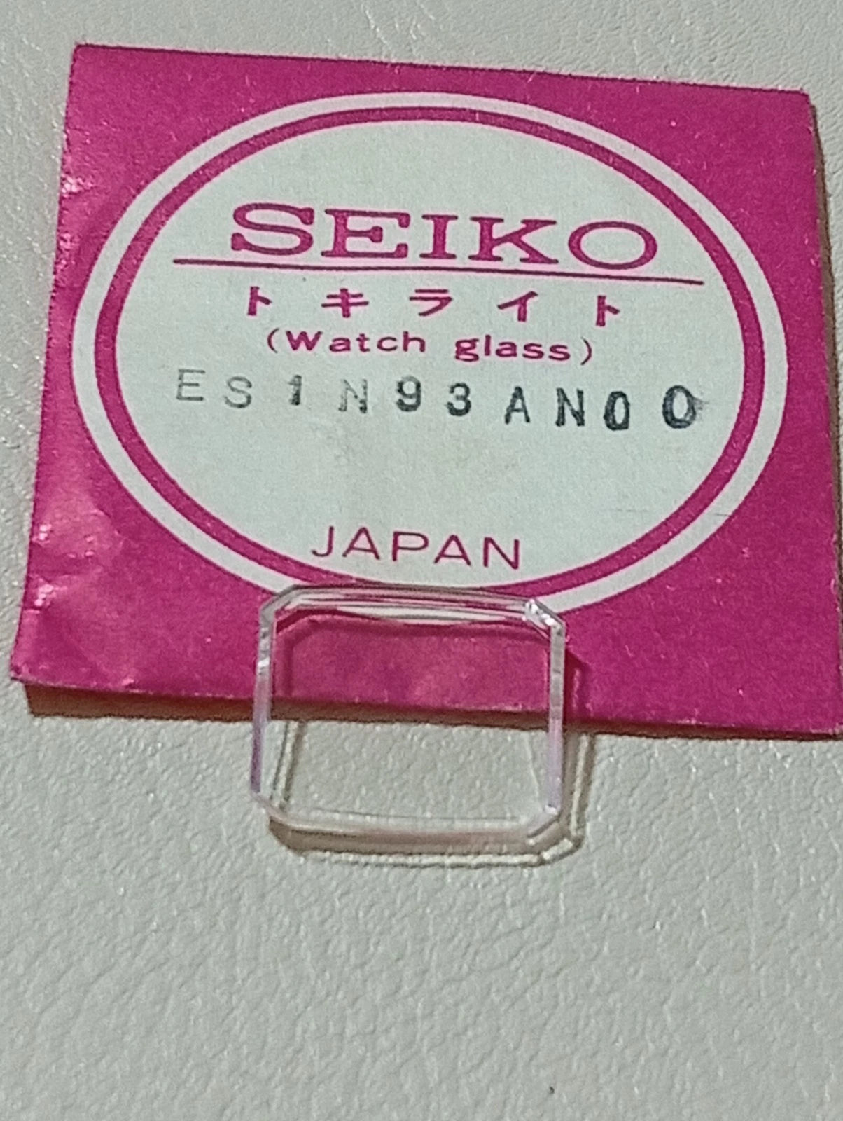 Seiko ES1N93AN 00 Vetro Crystal Glass Watch Glass Verre Original NOS per 1104-34