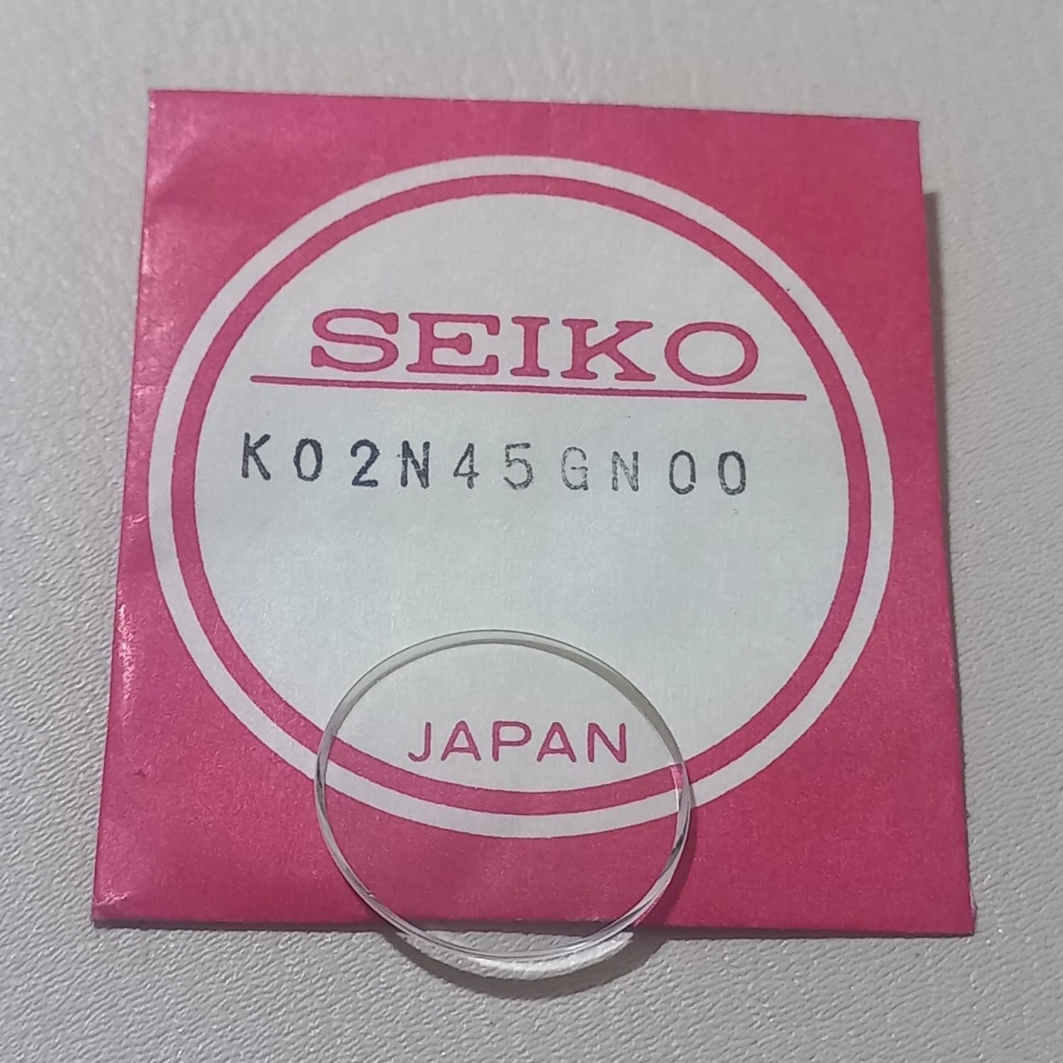 Seiko K02N45GN00 HO 18.38 x 16.88 Crystal Watch Part, NOS