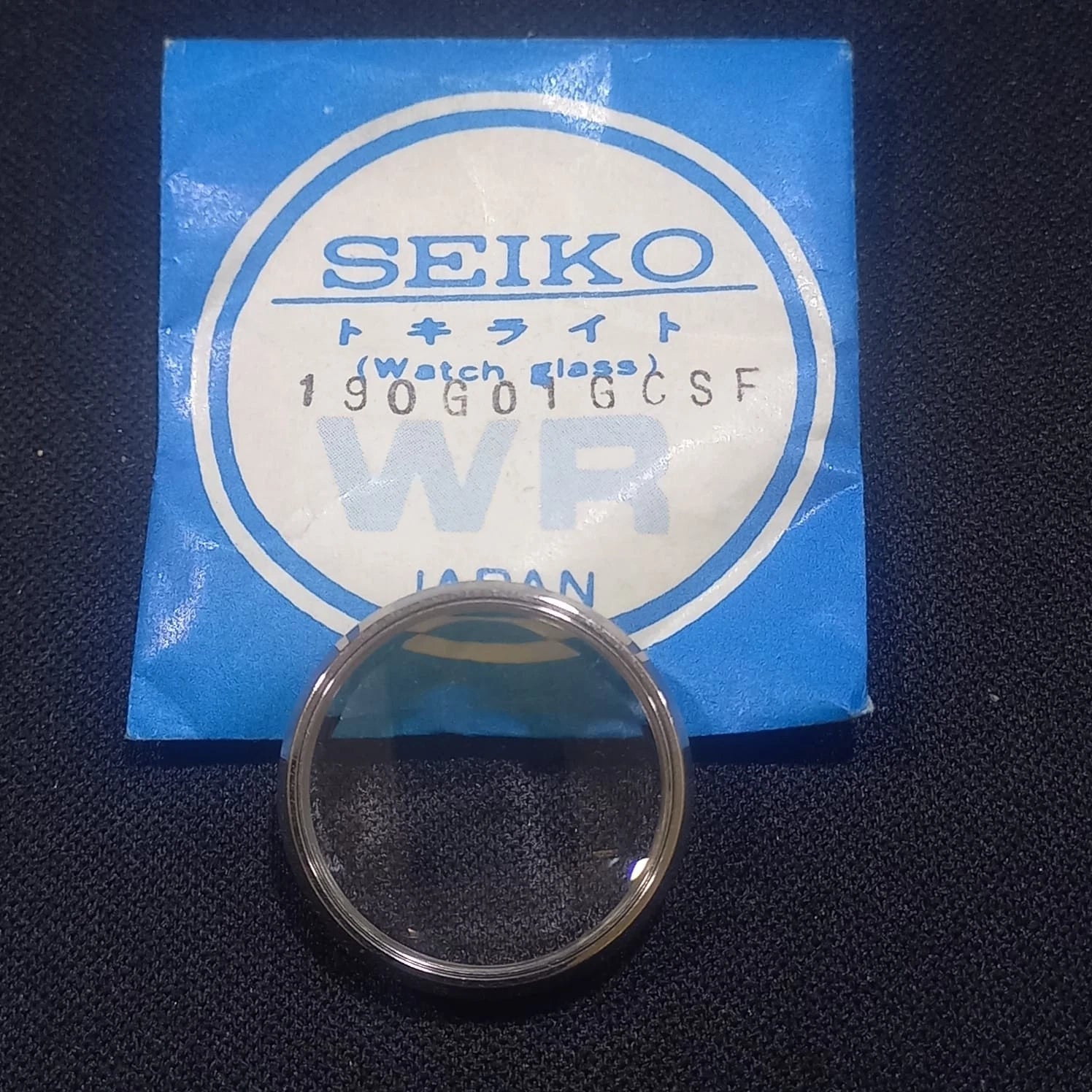 SEIKO GLASS 190G01GCSF +BEZEL+GASKET LADY 2206-0410 0420 0490 2205-0700NOS