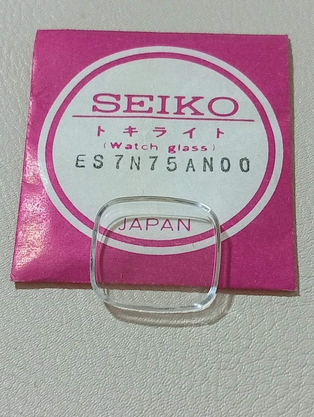 SEIKO GENUINE CRYSTAL GLASS WATCH ES7N75AN00 NOS