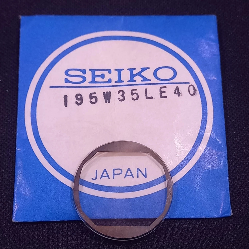 SEIKO ORIGINAL CRYSTAL GLASS 195W35LE40 WATCH NOS