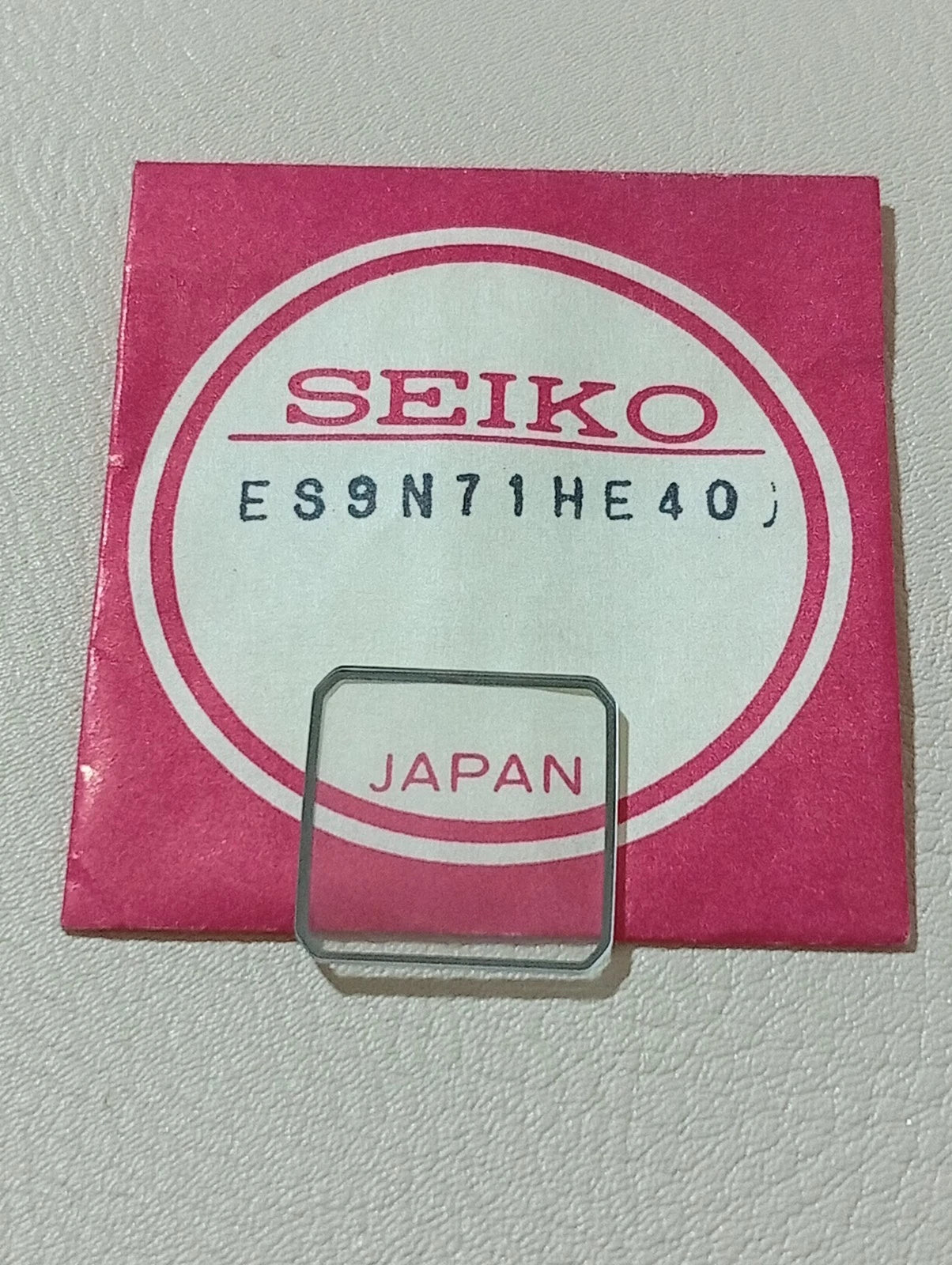 SEIKO GENUINE CRYSTAL GLASS WATCH ES9N71HE40 NOS