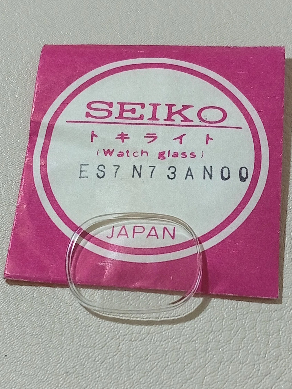 SEIKO GENUINE CRYSTAL GLASS WATCH ES7N73AN00 NOS