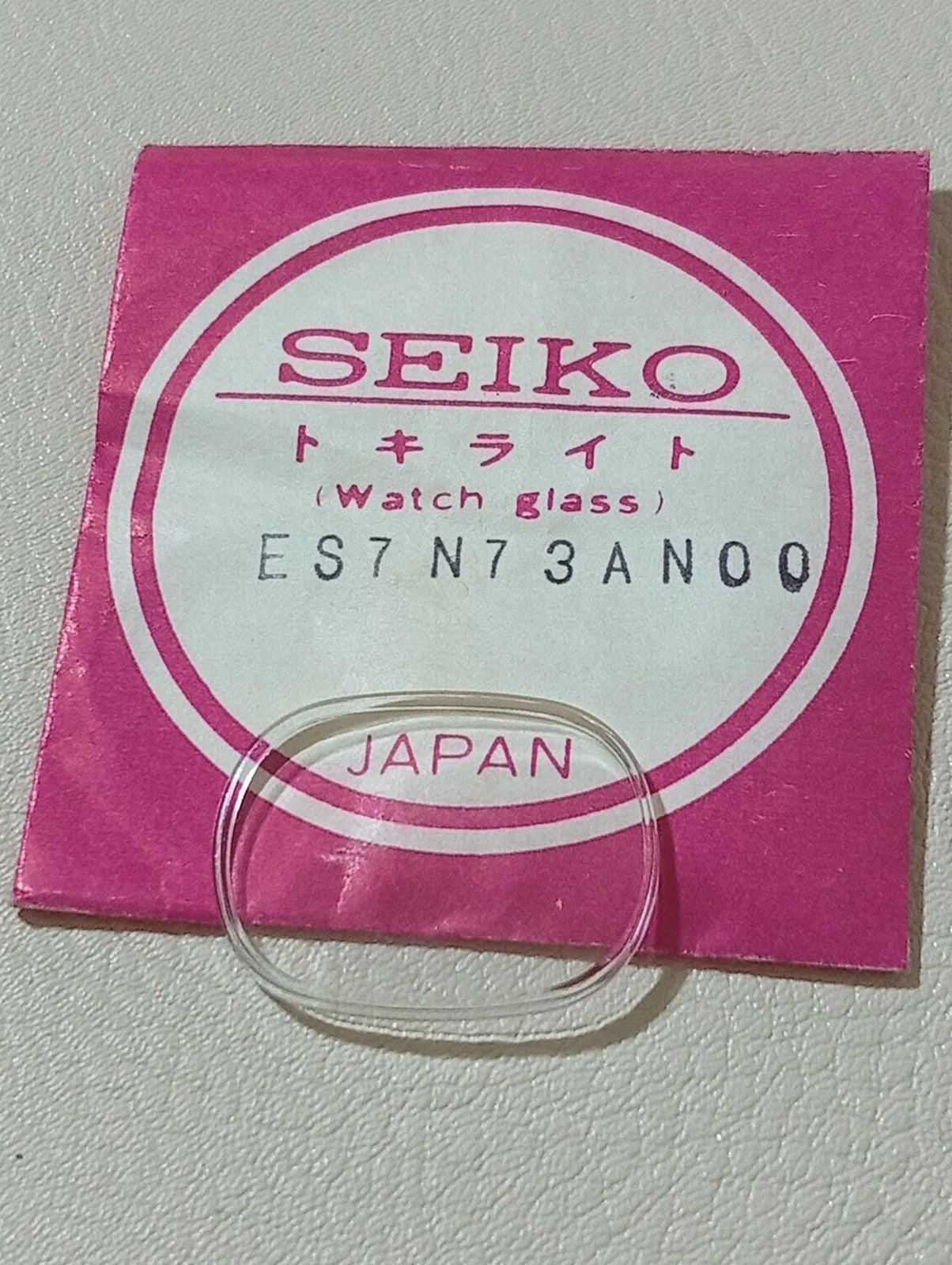SEIKO GENUINE CRYSTAL GLASS WATCH ES7N73AN00 NOS