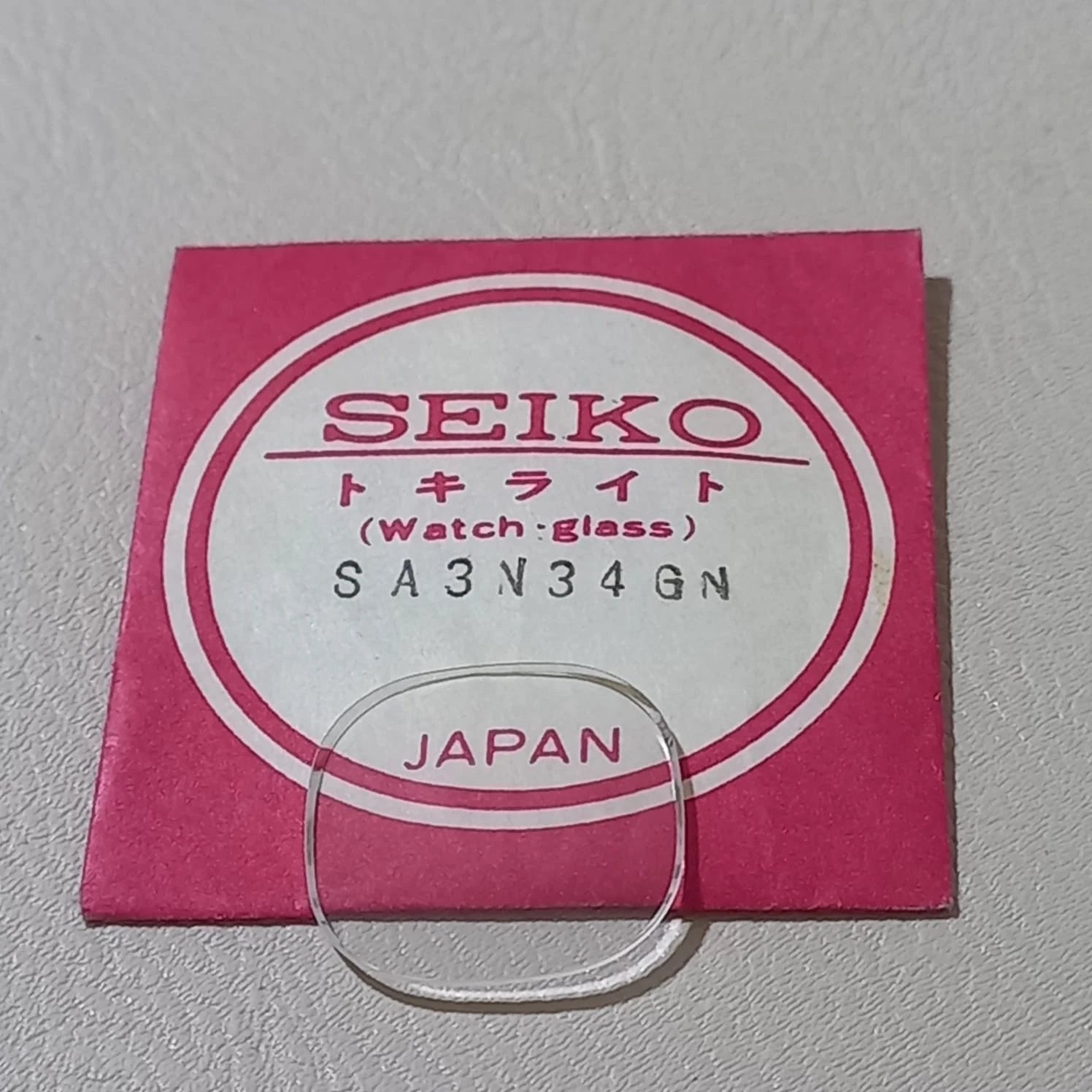 SEIKO Wristwatch mineral crystal / replacement crystal SA3N34GN for 3422-5000