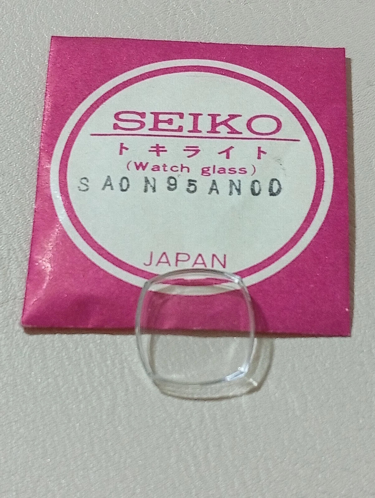 Seiko SA0N95AN 00 Vetro Crystal Glass Watch Glass Verre NOS Original Per 1104-32