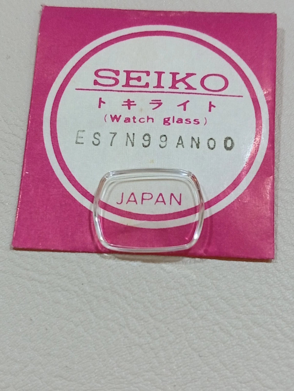 SEIKO GENUINE CRYSTAL GLASS WATCH ES7N99AN00 NOS
