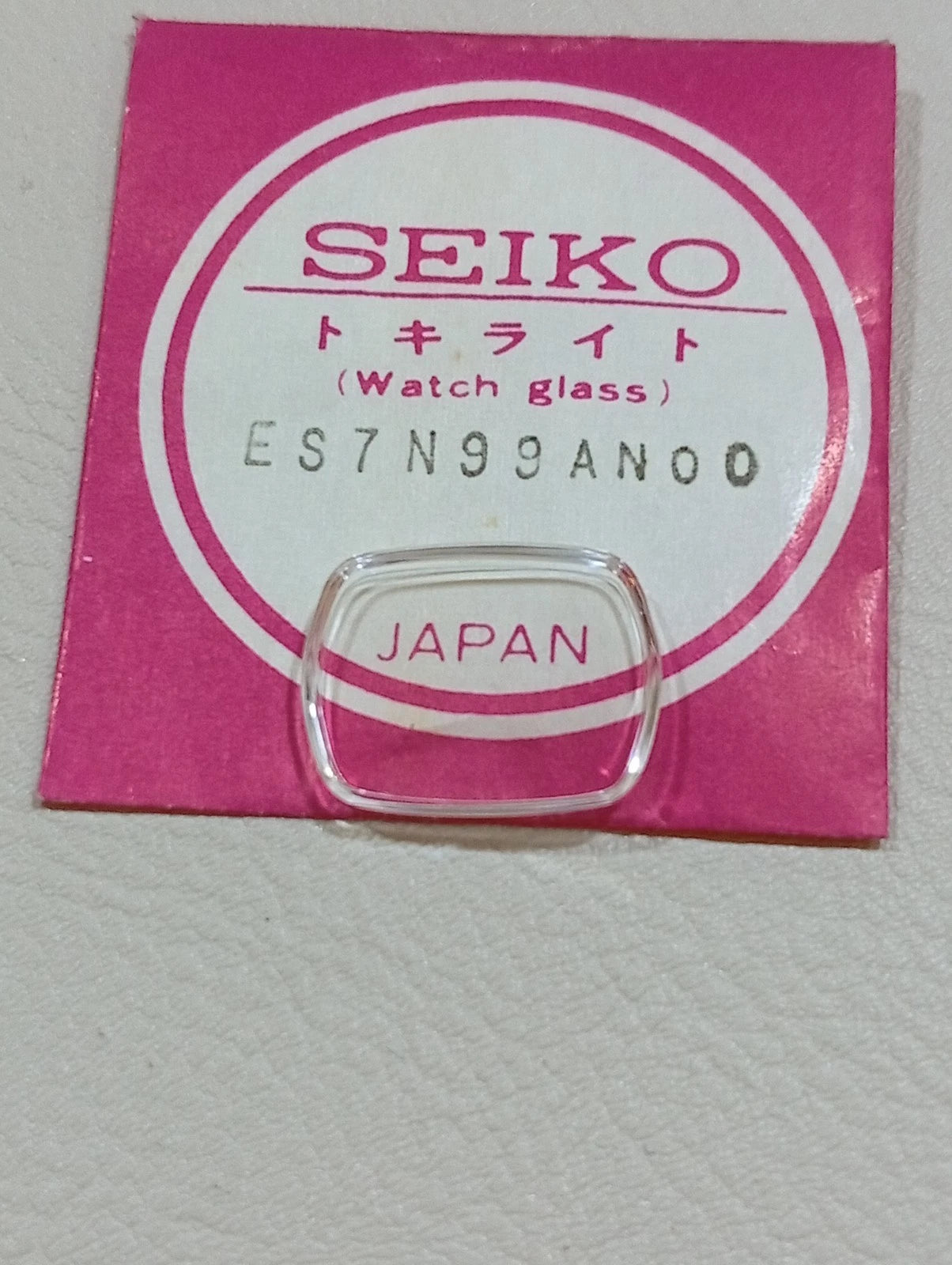 SEIKO GENUINE CRYSTAL GLASS WATCH ES7N99AN00 NOS