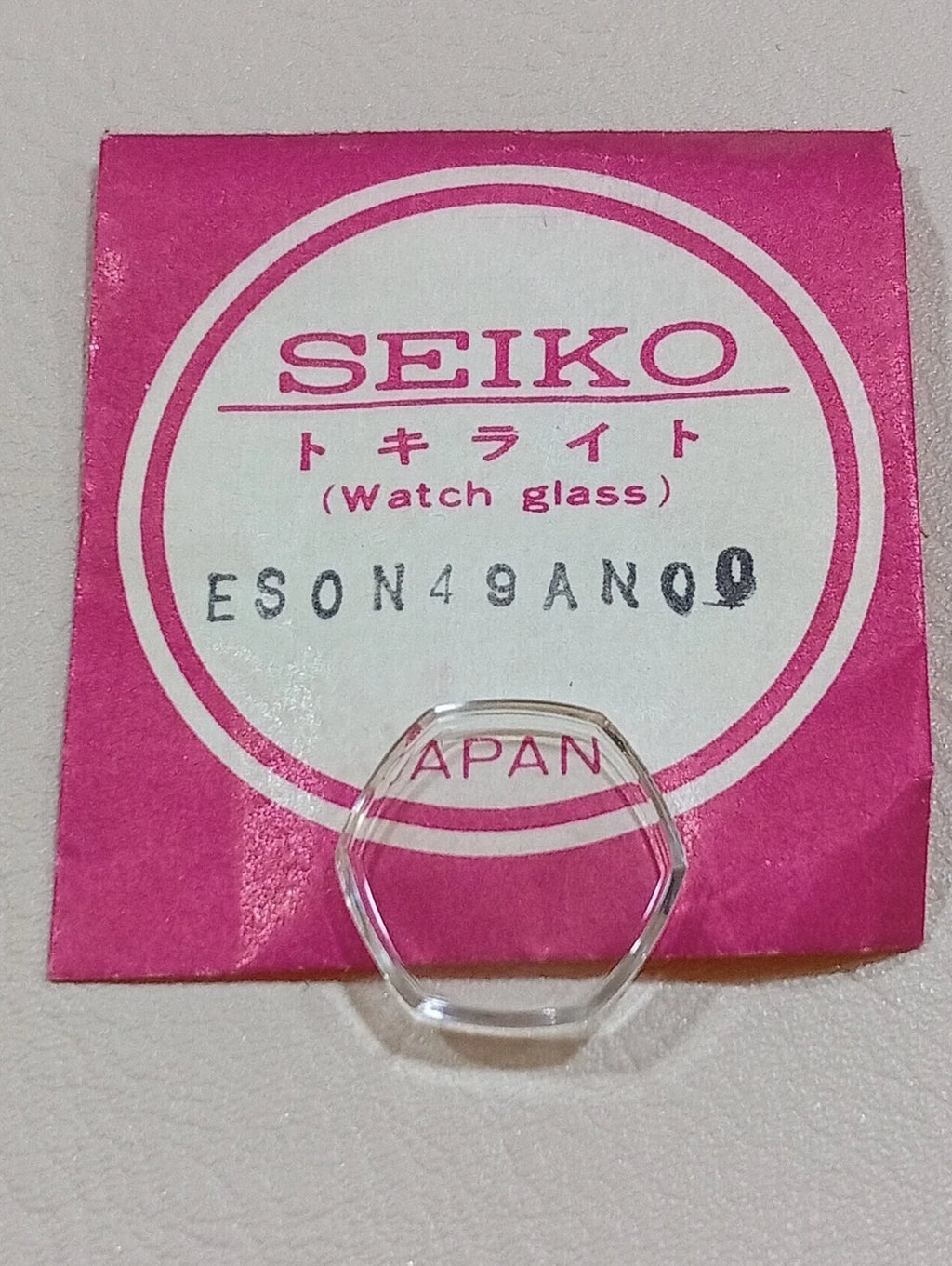 Seiko ES0N49AN 00 Vetro Crystal Glass Watch Glass Verre Original NOS per 1100-77