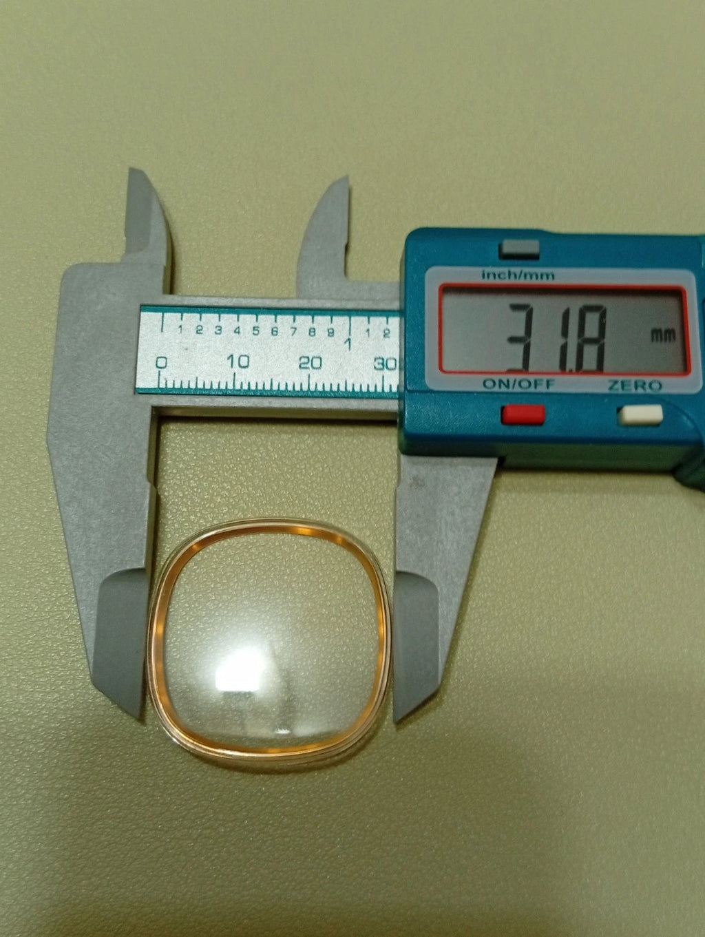 Omega NOS Glass Original 318mm With Logo/Acrylic/ New