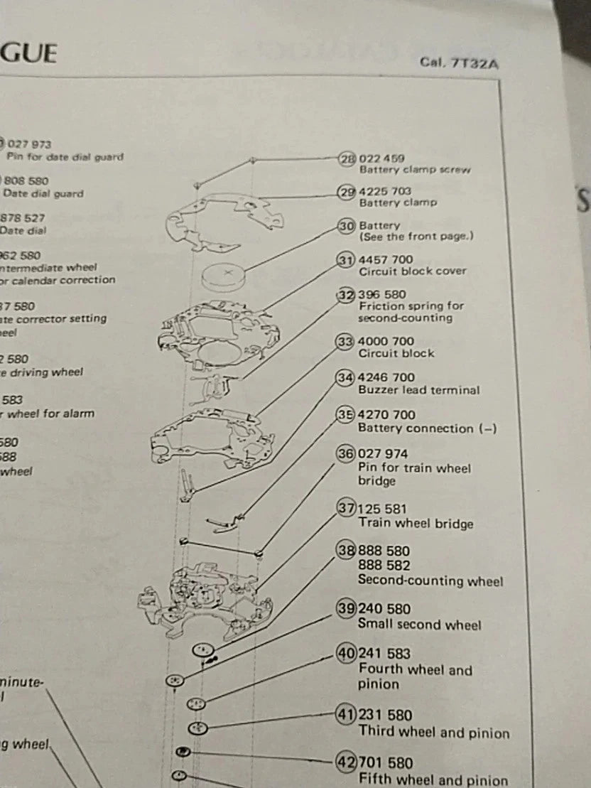 SEIKO NOS Circuit Block Part No. 4000- 700