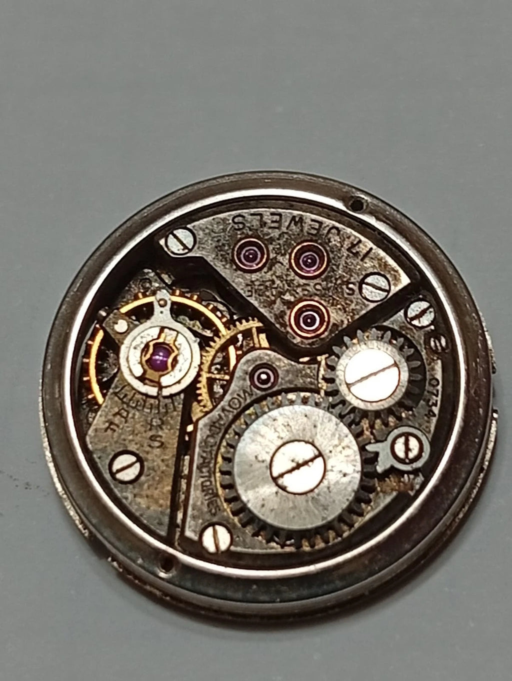 Movado manual movement for spare parts / Used