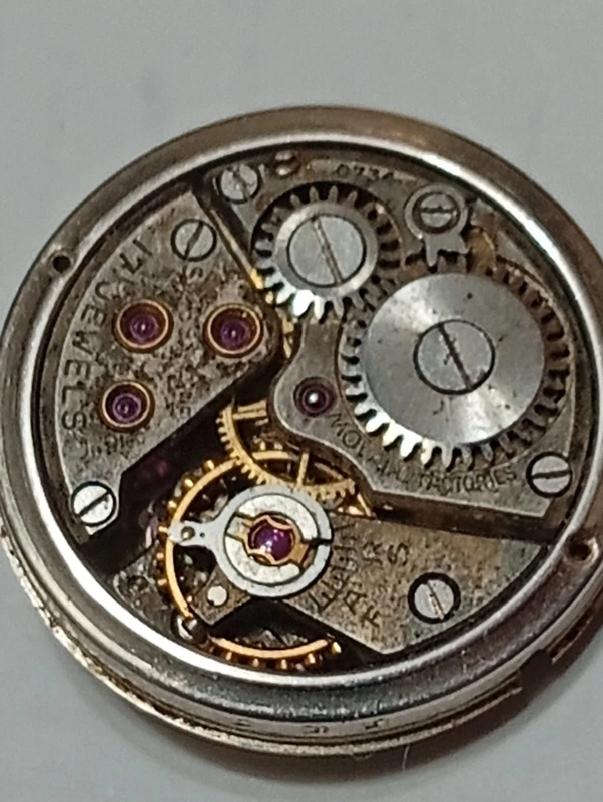 Movado manual movement for spare parts / Used