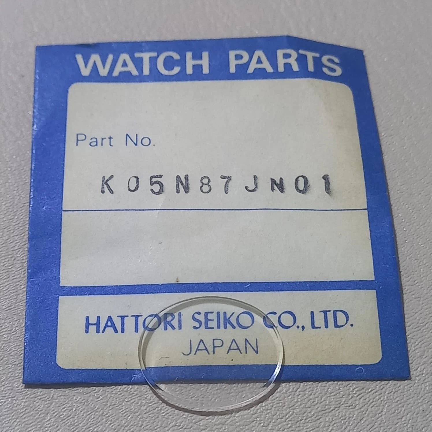 Seiko Original Watch Crystal Part K05N87JN01 NOS