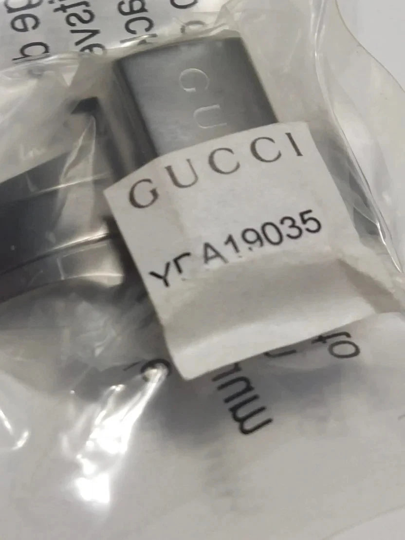 GUCCI Watch Clasp – Silver-Colored Ceramic – 24mm – Part No. YDA19035 – NOS Genu
