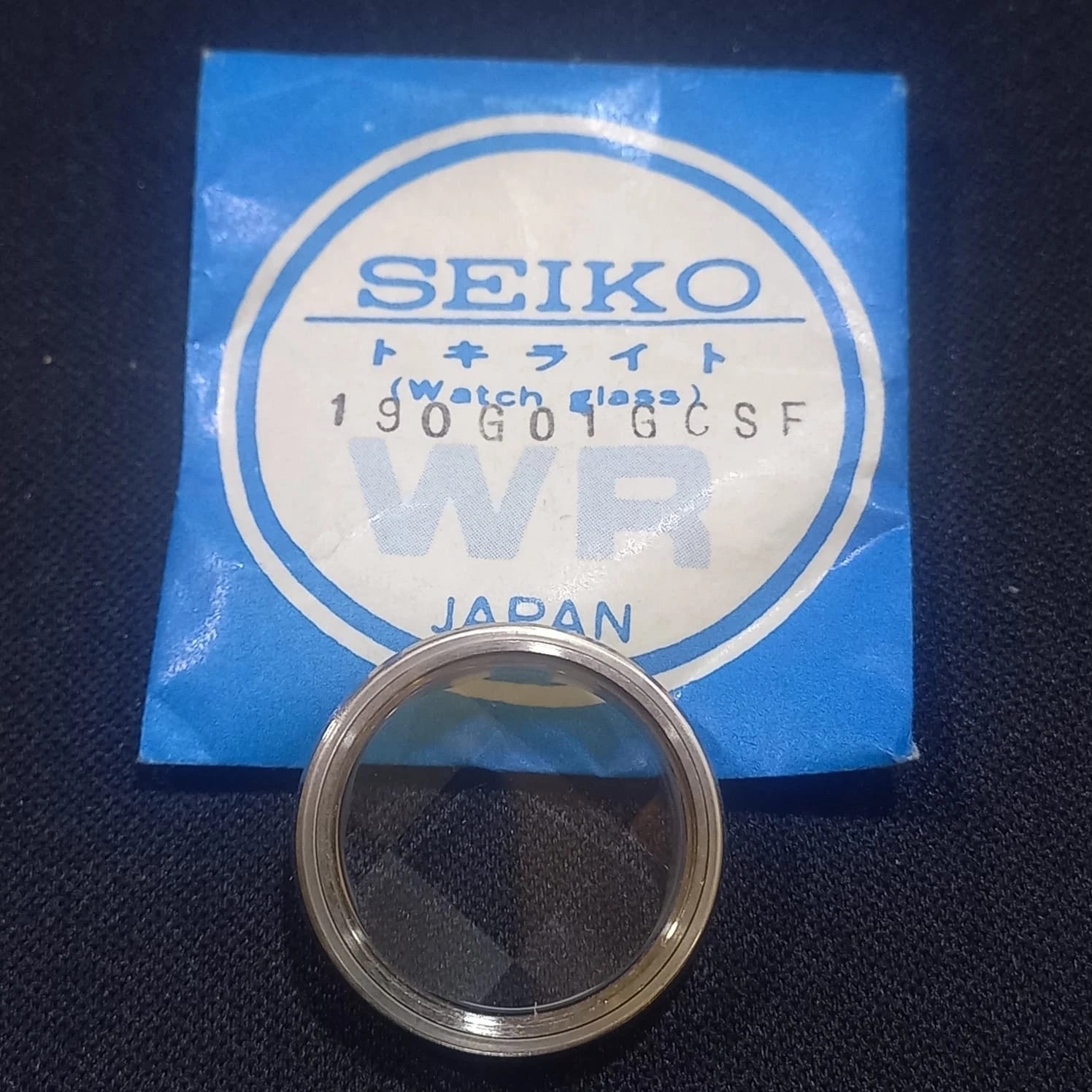 SEIKO GLASS 190G01GCSF +BEZEL+GASKET LADY 2206-0410 0420 0490 2205-0700NOS