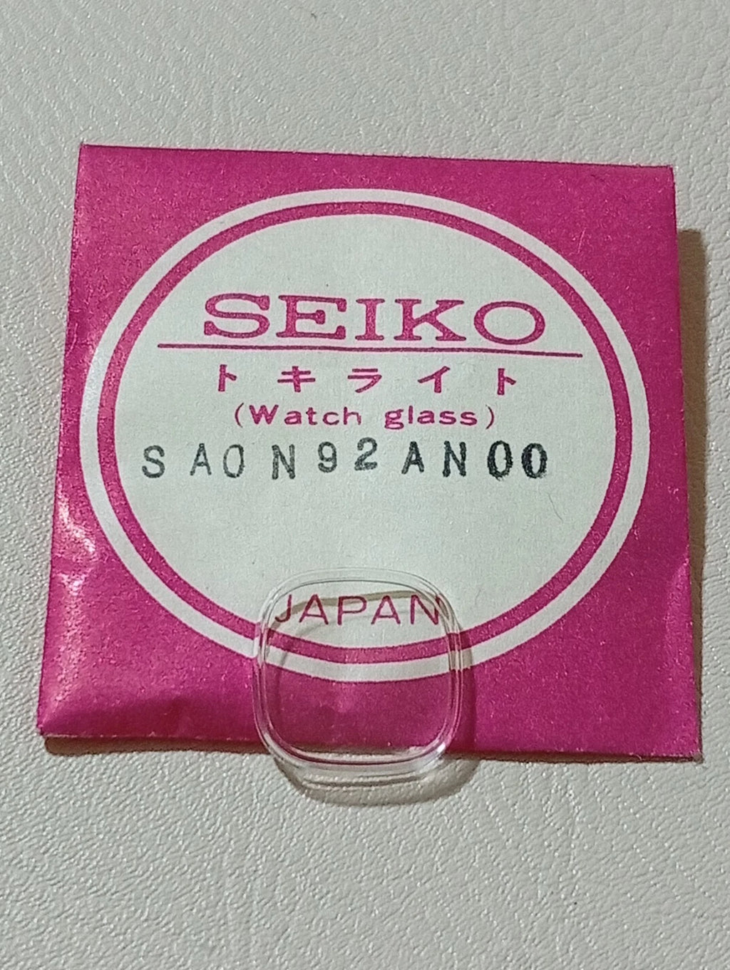 Seiko SA0N92AN 00 Vetro Crystal Glass Watch Glass Verre NOS Original Per 1100-33