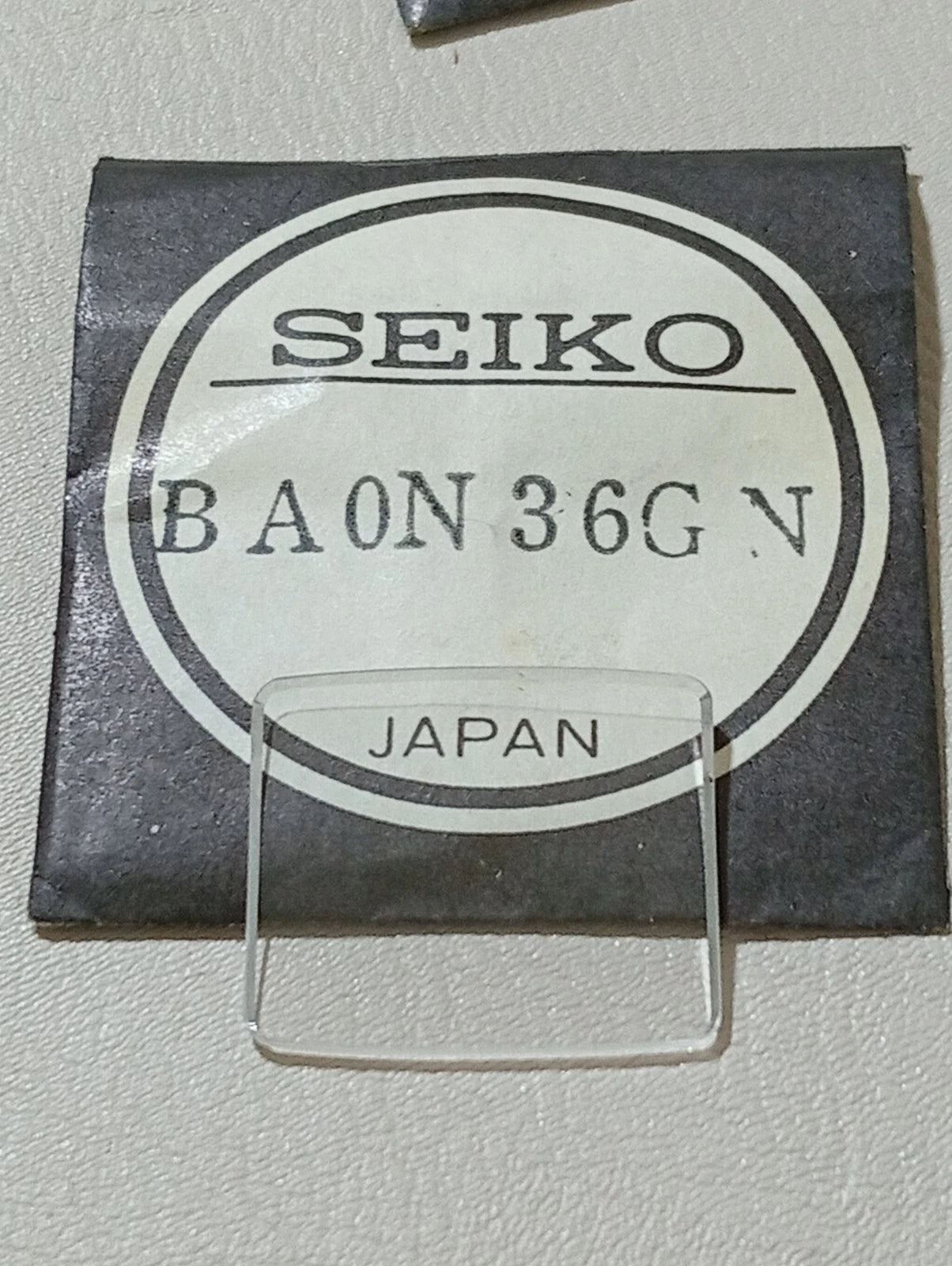 Seiko BA0N36GN Vetro Crystal Glass Watch Glass Verre Original for 4100-5067 NOS