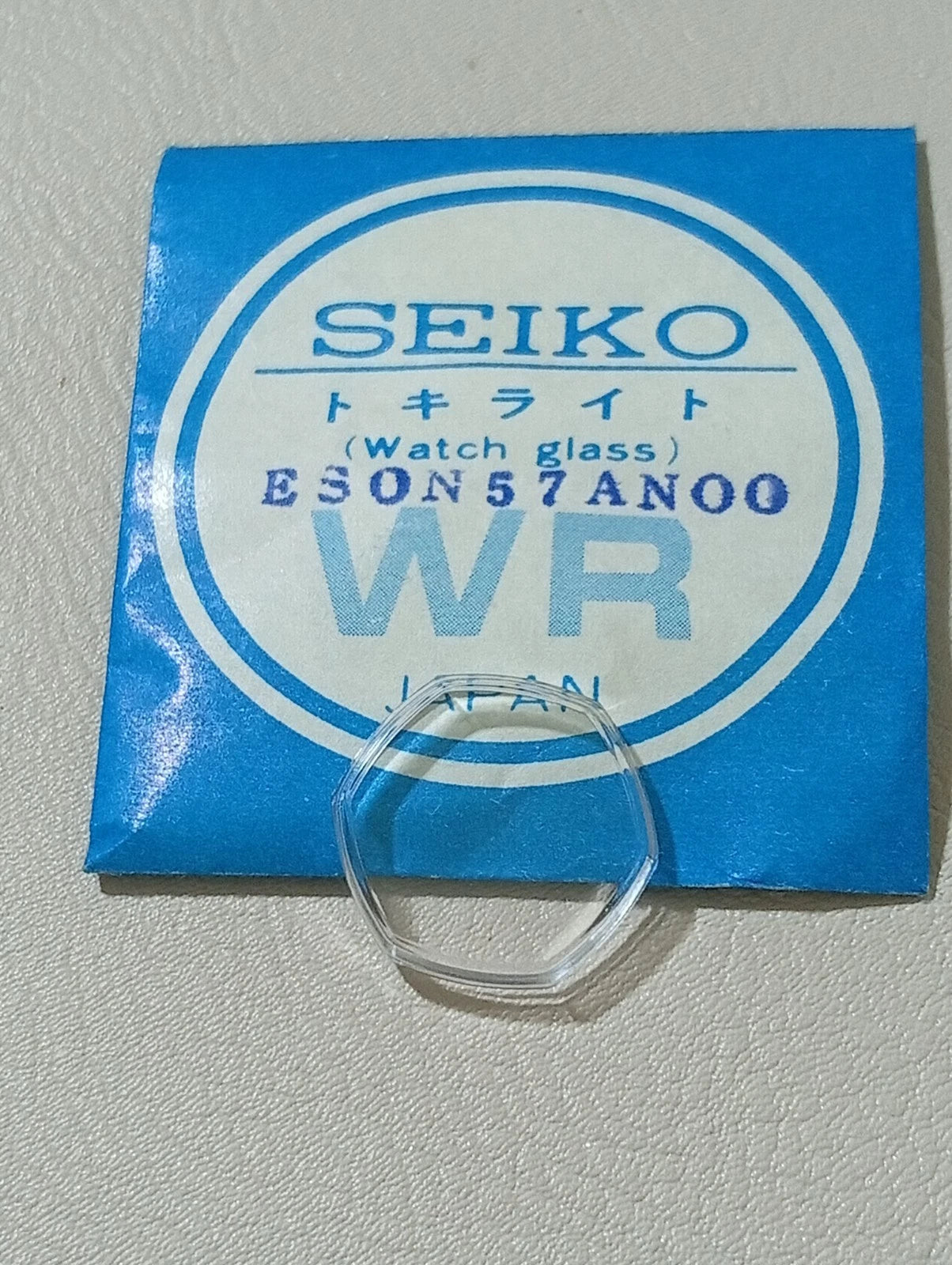 Seiko ES0N57AN 00 Vetro Crystal Glass Watch Glass Verre Original NOS per 1104-70