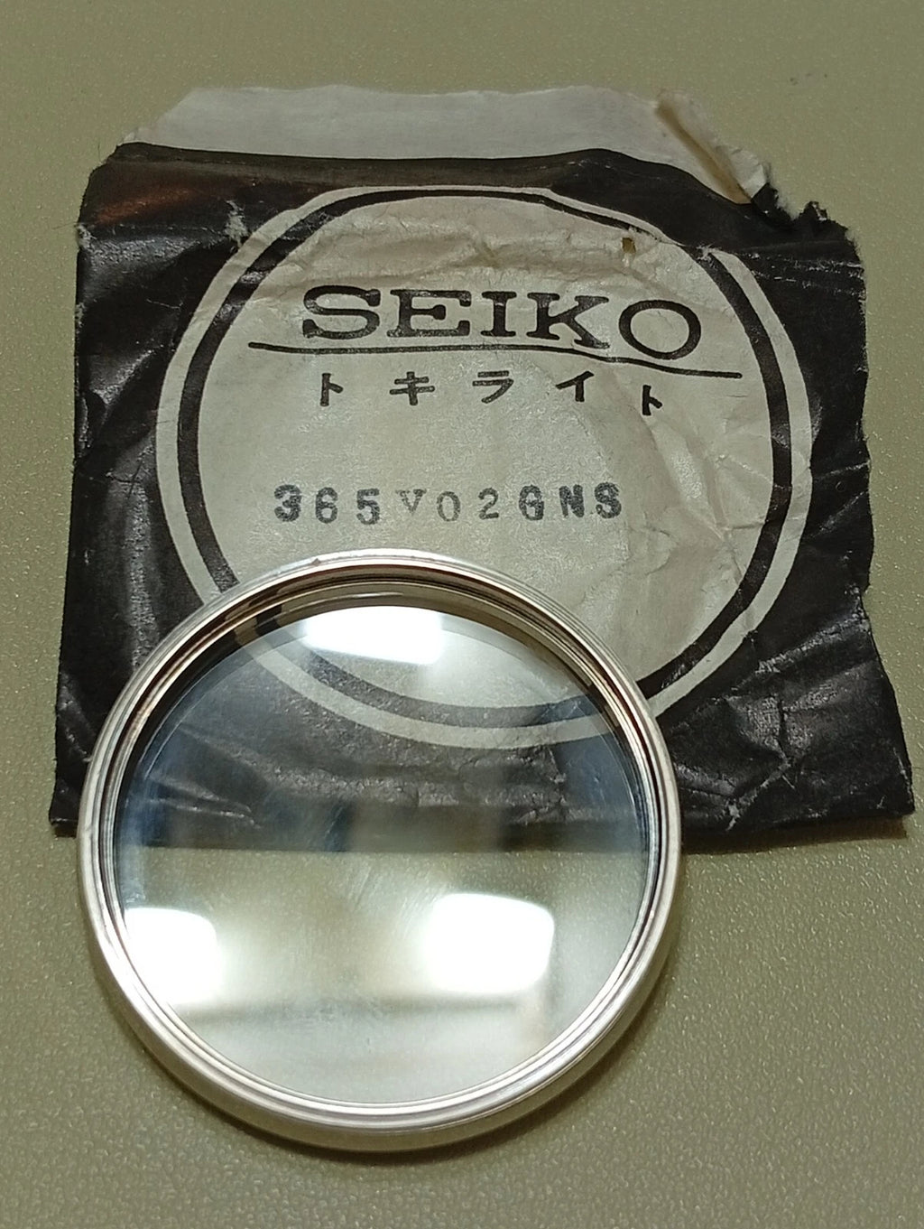Seiko ORIGINAL crystal 365V02GNS Seiko 6138-3000 , SEIKO 6138-3009 6138-3003 NOS