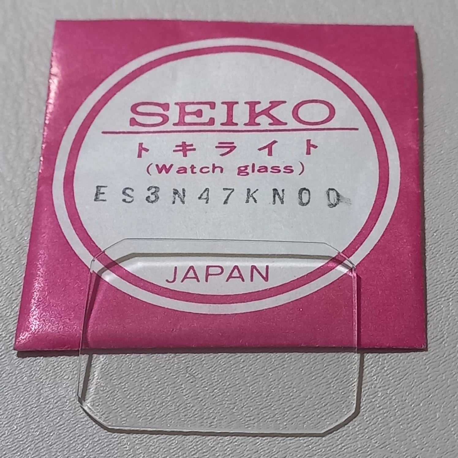 SEIKO GENUINE CRYSTAL GLASS WATCH ES3N47KN00 NOS