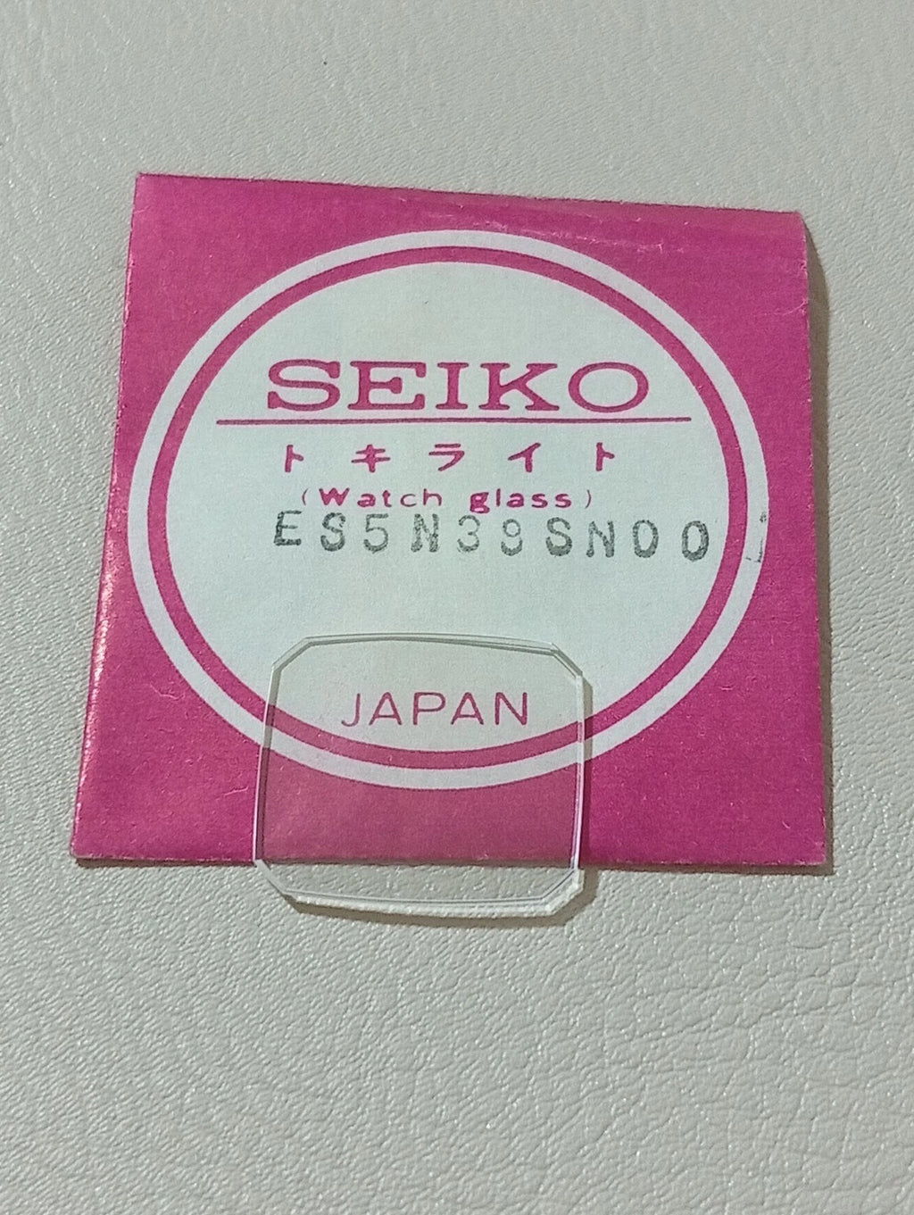 SEIKO GENUINE CRYSTAL GLASS WATCH ES5N39SN00 NOS