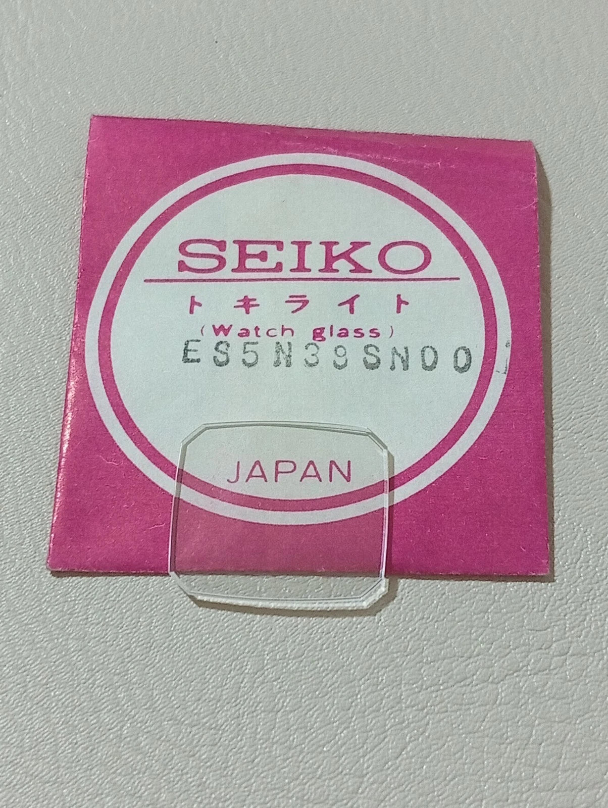 SEIKO GENUINE CRYSTAL GLASS WATCH ES5N39SN00 NOS