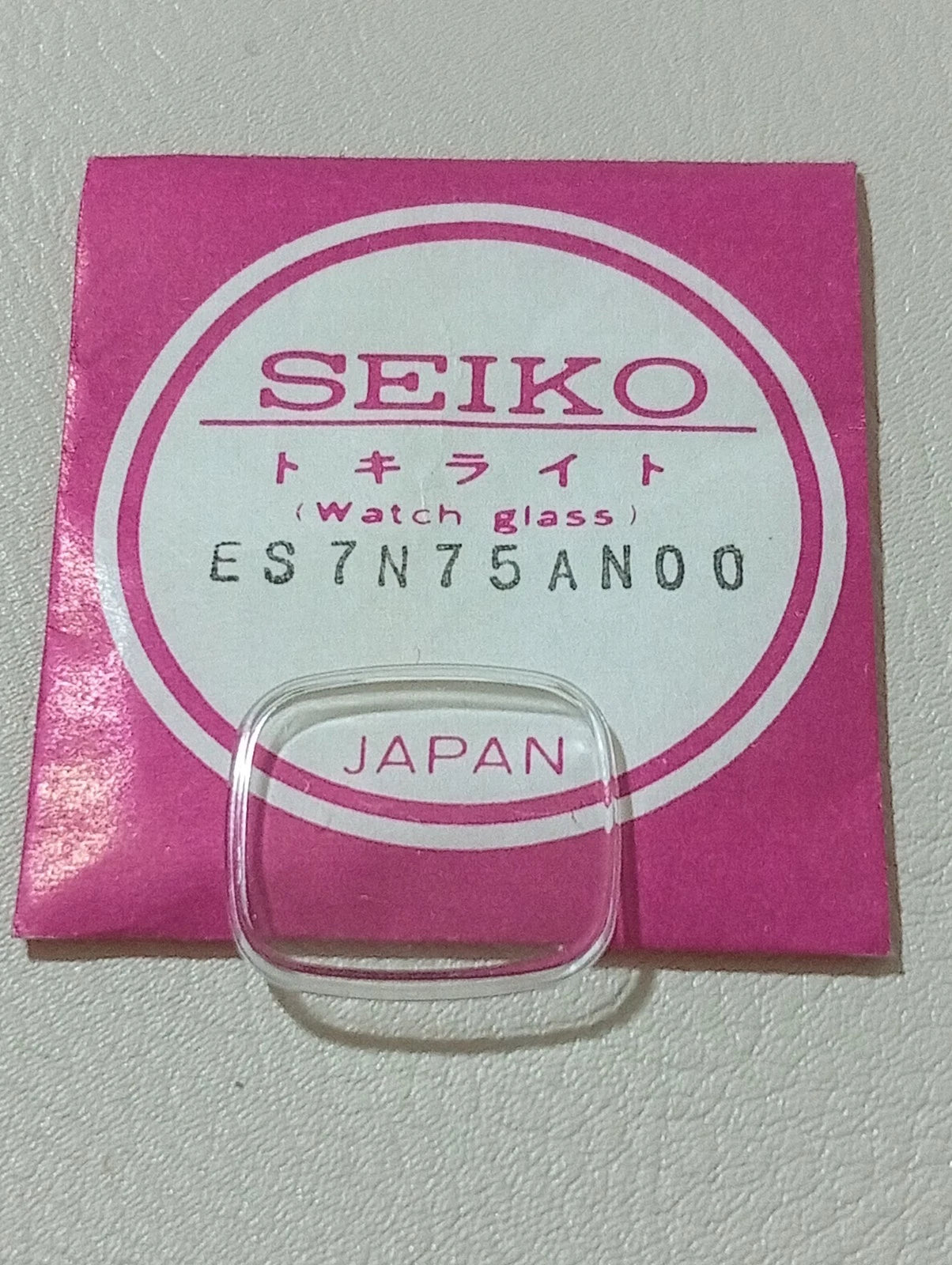 SEIKO GENUINE CRYSTAL GLASS WATCH ES7N75AN00 NOS
