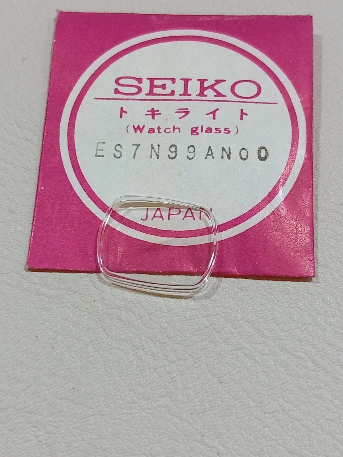 SEIKO GENUINE CRYSTAL GLASS WATCH ES7N99AN00 NOS