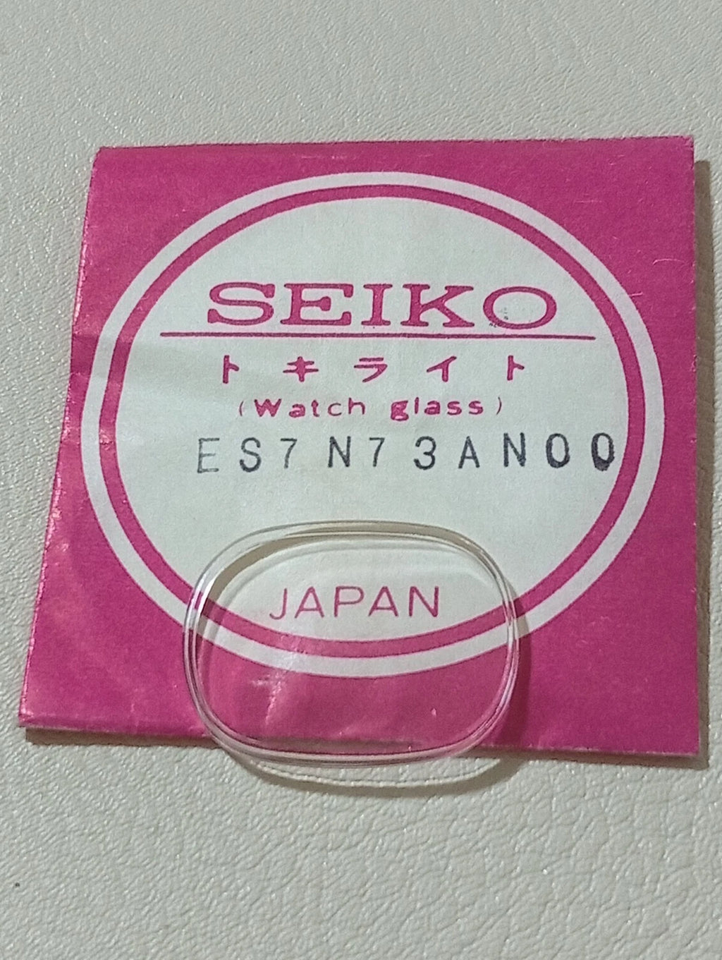SEIKO GENUINE CRYSTAL GLASS WATCH ES7N73AN00 NOS